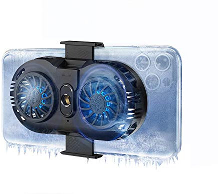 Neveika Phone Cooler, Cellphone Radiator with Dual Semi-Conductor Cooling Chip, Mobile Phones with a Width of 6 to 8 cm for Tiktok Live Streaming, Outdoor Vlog, Mobile Gaming.