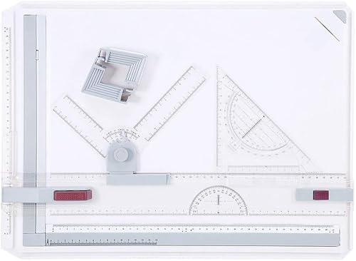 Tablero de Dibujo A3 con Luz Multifuncional para Protección Ocular Caja de Luz Accesorios Movimiento Paralelo Ideal Artistas Estudiantes