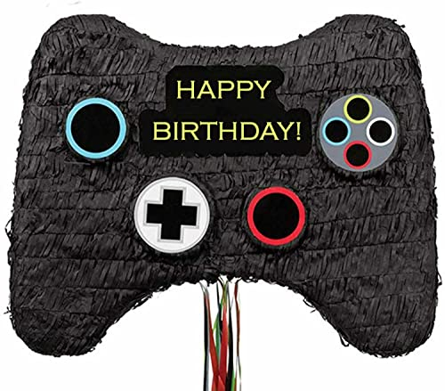 Pinata * GAMEPAD * als Spiel und Deko für Kindergeburtstag und Mottoparty | Größe: 45x32x8cm | Pinatas Gaming Gamer Spielkonsole Zocker Kinder Partydeko, Edition: Nur Pinata