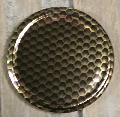 Generisch 50 Twist Off Deckel Wabe dunkel Bienen to 82 (0,42€/St) Imker Imkerei Honig Honigglas Schraubdeckel