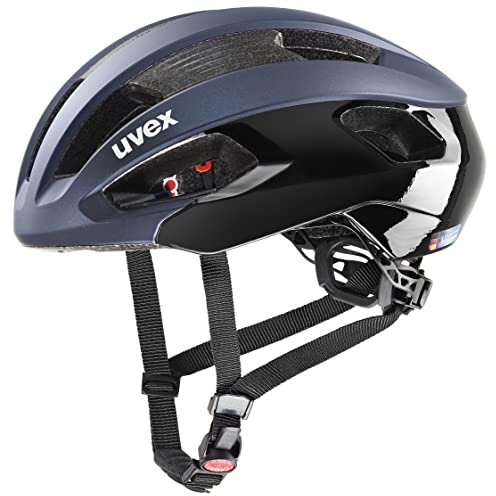 uvex rise cc - sicherer -Helm für Damen und Herren - individuelle Größenanpassung - optimierte Belüftung - deep space-black matt - 52-56 cm