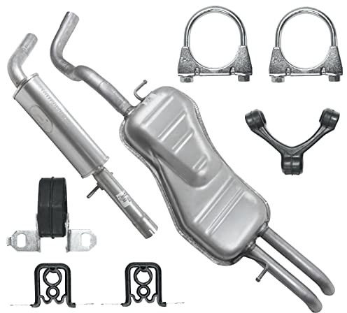 Polmo Schaldampferset Auspuff für Seat Toledo 2 II Octavia 1 I VW Bo-ra 1 I Golf 4 IV 1.8 2.3 2.0