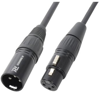 PD Connex CX35-25 XLR Cable 25m - Professional Balanced Microphone Signal Lead, Male to Female 3-Pin Connectors, Metal Plugs, Audio Equipment & Stage Performance Cable
