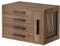 HOOBRO Caja Joyero, Organizador de Joyas de 4 Niveles de Madera con Ventana Transparente, Caja de Joyas para Pendientes, Collares, Anillos, Nogal y Negro EBH09JB04