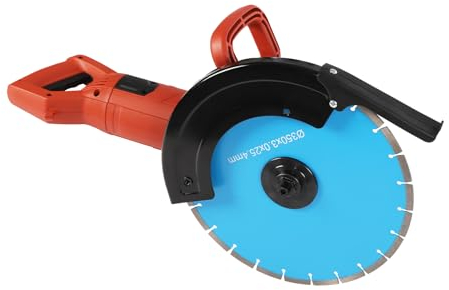 Elektrische Kreissäge, Schneidemaschine Beton Trocken Nass Doppelzweck, einstellbare Tiefe, staubfrei Schneiden, Cutter für Schnitt Fliesen Marmor Granit, 3000W, Rot