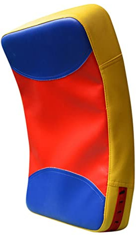 Supvox Kickboxing Kick Pad Mit Strapazierfähigem Lederbezug Ergonomisches Gebogenes Trainings-pad Für Karate Thaiboxen Martial Arts Stoßabsorbierend Kompakt Für Präzises Schlag Tritttrain