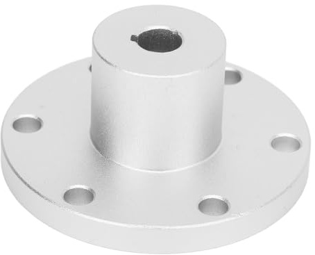 8mm Flange Shaft Coupling Lightweight Aluminum Alloy Motor Connector with Keyway, Compatible with 14049 Wheels DIY RC Model Motors