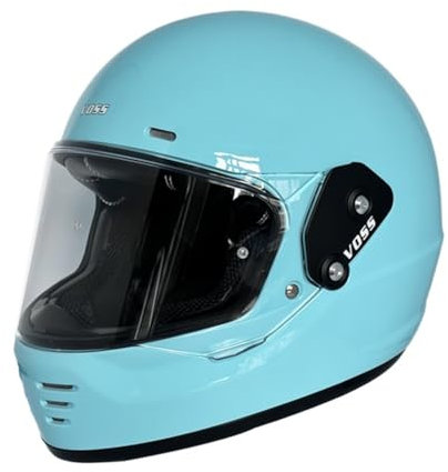 Mann Unisex Motorrad Vollvisierhelm für Frauen Abnehmbares Innenfutter Vollvisierhelm für Roller Motorrad Herbst-Winter Sturzhelme Straßenzulassung Doppelte Linsen Kollisionsvermeidung ABS