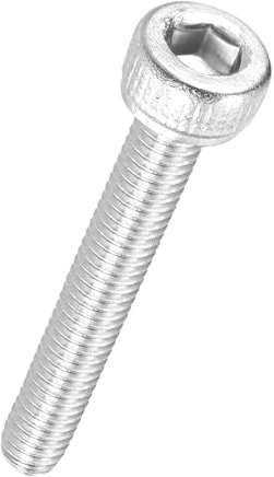 Kozelo 100 Stück Zylinderkopfschrauben - [M3-0,5 x 20mm] 304 Edelstahl Vollgewinde Innensechskant Antrieb für Elektromotor 3D-Druck Lüfter Motorenaustausch, Silber