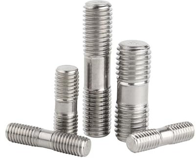 Cilky Metallschrauben 1/2/5 Stück 304 Edelstahl Doppelendgewindestange M4 M5 M6 M8 M10 Doppelendschrauben Stehbolzen Zahnstange Doppelkopfgewindestange(60mm,M6 (2pcs))