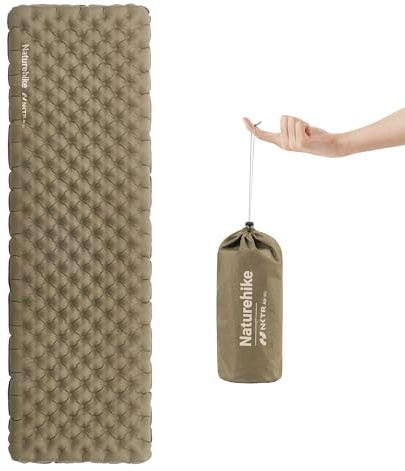 Naturehike Thermal 3,2 R – camping liggunderlag ultralätt 4 årstider (-5 ℃), madrassmatta luftmadrass hållbar högt R-värde, hög isolering, för vintern