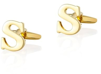 Cufflinks Set, Cufflinks Men Buchstabe Manschettenknöpfe für Männer Lustige Geschenke