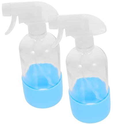 BELLIFFY Botella Rociadora De 500 Ml para Cabello Y Limpieza Botella Rociadora De Agua Reutilizable con Funda De Silicona