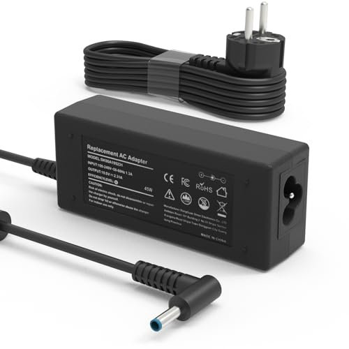 45W Chargeur Ordinateur Portable pour HP Elitebook 840 850 Probook 440 450 G3 G4 G5 G6 G7 G8 Pavilion x360 11 13 15 17 Stream 11 14 Envy/Spectre X360 13 15 Notebook Alimentation Adaptateur