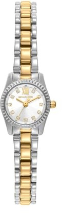 Michael Kors Orologio Lexington da donna, movimento al quarzo a tre lancette da 19 mm con cinturino in acciaio inossidabile o in pelle