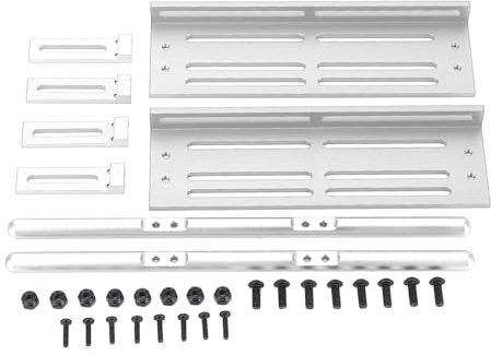 Alomejor Pedale 'Auto RC Elevato Impatto e Durata Estrema SCX10 1/8 1/10 Pedali del Crawler RC con Piastra Laterale Crawler Batteria di Auto Giocattolo Ricaricabile per Tutti i Terreni (1)