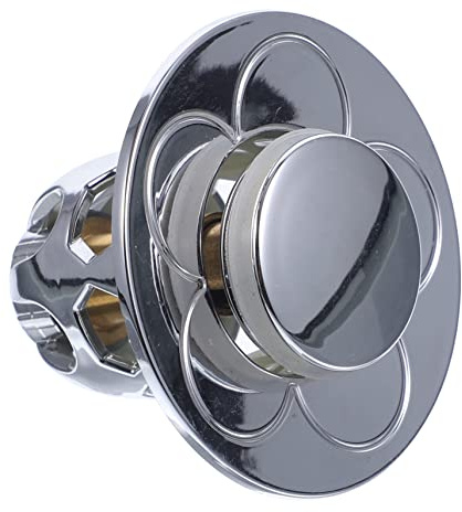 Vaguelly Tappo di Scarico per Lavabo da Bagno in Rame Meccanismo a Pressione, Antiperdite e Antiodore, Adatto per Fori da 34-40mm, Design Speciale e Artigianato Raffinato
