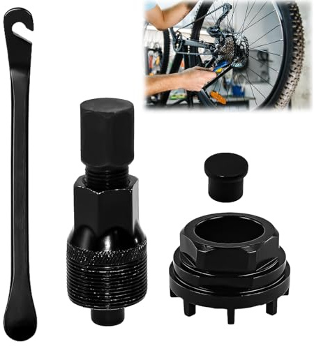 Huucozn Kurbelabzieher Fahrrad Lockring Tool Tretlager Werkzeug mit 1 Satz Kurbel Entferner Fahrrad Kurbel Kurbelarm Abzieher Kompakter Kurbel-Abzieher Kurbelscheibe Werkzeug für Viele Fahrradtypen