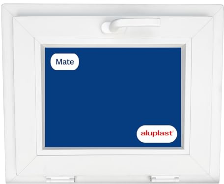 Ventana PVC Reforzada 600x500 Blanca | Oscilante | Cristal Climalit Mate | Perfil Aluplast | Entrega 24/48h