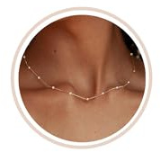 FUNEIA Perlen Kette Damen Frauen Gold Silber Halskette mit Süßwasserperlen Mädchen Teenager Weiße Perle Choker Kette für Freundin Strang Hochzeit Abschlussball Braut Perlen Modeschmuck Geschenke