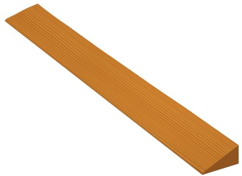 Türschwellenrampe Saugroboter, 90X8X3CM Schwellenrampe, Rampe für Saugroboter, Türschwellenrampe, rutschfeste Oberfläche, für Saugroboter Kinderwagen Rollator oder e Scooter(Gelbbraun)