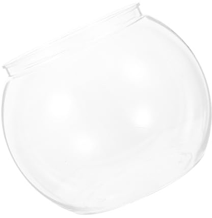 UKCOCO Aquarium en Plastique Transparent 28 X 245 CM Pet Petit Bocal à Poissons Portable Aquarium de Bureau Léger et Stable Décoration Intérieure Adaptée pour Poissons Rouges et