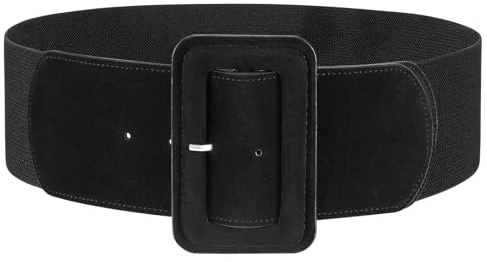 JasGood Breiter Gürtel Damen Vintage, Elastischer Taillengürtel Damen Breit