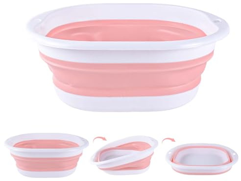 Wovella 3 Pack Collapsible Wash Basin, Portable Folding Camping Bowls, Kitchen Wash Basin, Outdoor Travel Small/Medium/Large Multi Purpose Collapsible Bucket