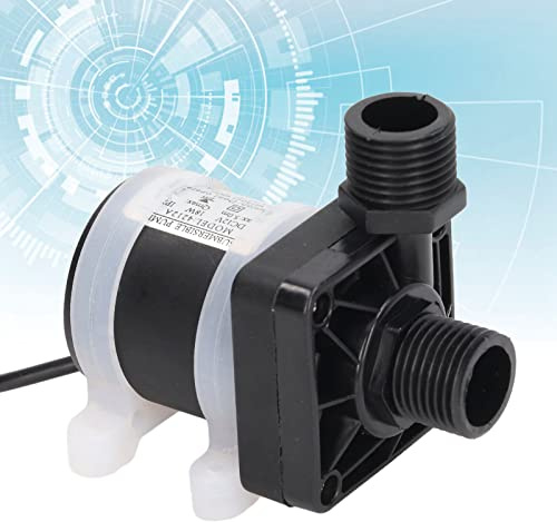 Aramox Bomba Sumergible Pequeña Bomba Centrífuga Sin Escobillas ABS DC12V 20W 800L H 5m Elevación Fuente Silenciosa de Agua para Acuario Peces Fuente de Jardín Hidroponía