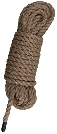 Teazers EasyToys Fetish Collection - Cuerda de bondage de cáñamo - 10 metros de largo - Cuerda de bondage marrón - para una experiencia BDSM perfecta