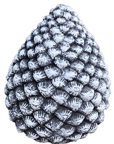 Stone and Style Pommes de pin décoratives en pierre massive, résistant au gel et aux intempéries jusqu'à -30 °C.