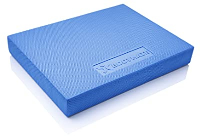BODYMATE Balance Pad 2GO 44x33x6cm BLAU, MITTEL-Harte Variante für Reha, Anfänger und Freizeitsportler, Verbesserung von Balance, Gleichgewicht, Koordination und Stabilität