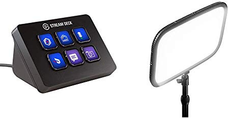 Corsair Elgato Key Light x2 with Elgato Stream Deck Mini