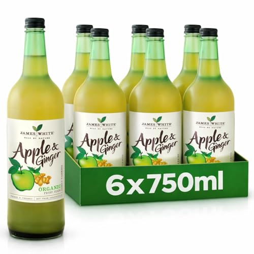 James White Organic Apple and Ginger 75cl (Pack of 6)