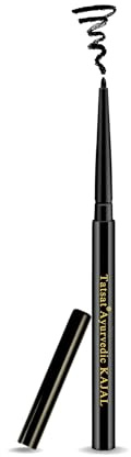 Tatsat Ayurvedic herbal Kajal | Natural, Lead-Free & Chemical-Free Eye Care | Soothing Formula for Everyday Use | Safe for All Skin Types | Made with Triphala, Chakshushya Herbs, Castor Oil etc