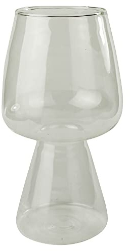 AREOhome HomArt Bulb Decorative Vase, 7.50-inch Height, Glass