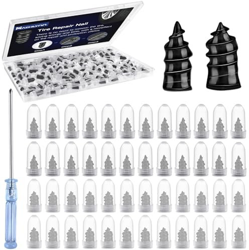 NACHLYNN 50 Pcs Tire Repair Nails Self-Tapping Screw Rubber Screw Fast Tool Self-Service Tire Repair Nai for Car Motorcycle Truck