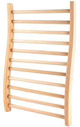 SaunarüCkenlehne,Elegant Retro,S-Form Sauna RüCkenlehne FüR Den Einsatz In SaunaräUmen,40 * 6 * 52Cm