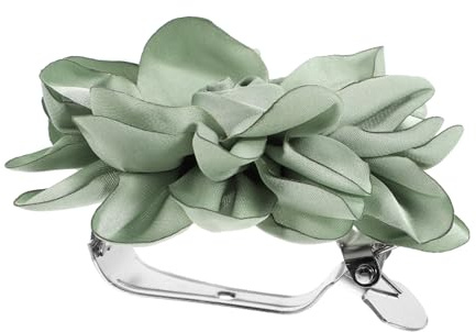 PRETYZOOM Pince Rideau en Tissu Forme Fleur de Pivoine pour Décoration de Fenêtre, Installation Facile et Fiable, pour Chambre et Décoration Intérieure