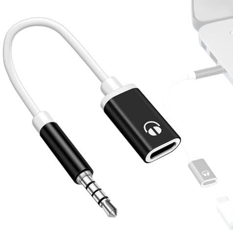 Adaptador Tipo C a 3,5 mm para Auriculares | Cable USB C Estéreo para Automóvil