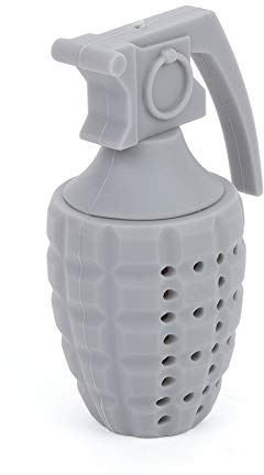 Niedliches Silikon-Tee-Ei für Lose Blätter, Steileres Tee-Zubehör, Tee-Diffusoren, Granaten-Form-Design, Teefilter, Lustiges Teesieb (GREY)