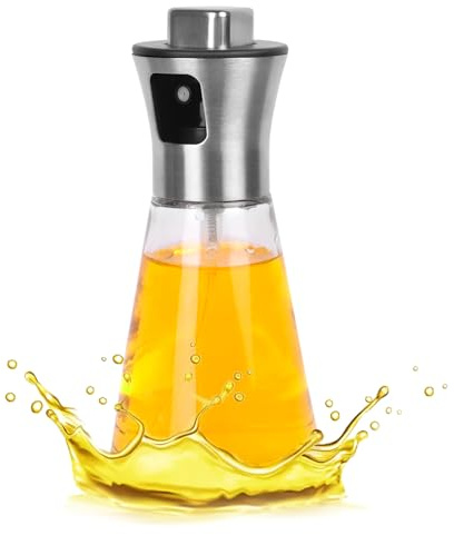 Figarge 200ml Ölsprüher Flasche Ölsprüher für Speiseöl Olivenölsprüher Ölsprüher Flasche für Fritteuse Ölsprüher Flasche für Kochen Essig Flasche für Küche Grill Salate Backen