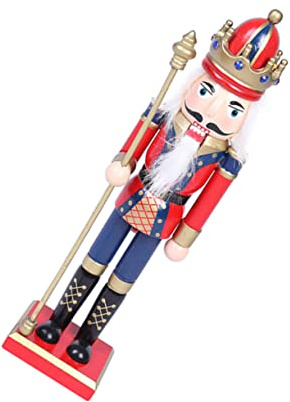 Cabilock 1 Pc Cascanueces Adornos De Dulces Mini Adornos para Árboles De Navidad Muñecas Nido Gok Soldados Perro De Navidad Galletas De Nuez Juguete Musical Copla De Madera