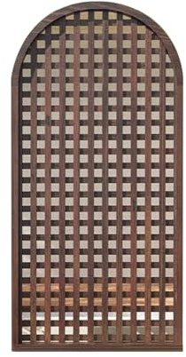 Outdoor Fence - Wooden Trellis Panels for Gardens, Patios, Balconies & Backyards - Decorative Border Divider Slats (Color-1, 90x150cm)