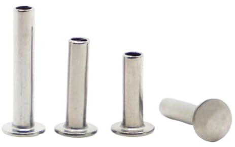 Tornillo remache de cabeza redonda de acero inoxidable 304, vástago semihueco, M2, M2.5, M3, M4, M5, GB873(M3 20pcs,12mm)