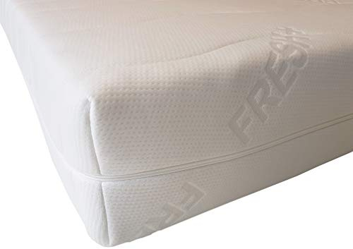 Fresh+ Matratzenbezug | Doppeltuch-Jersey | Allergikerfreundlich | abnehmbar und waschbar | mit 4-seitigem Reißverschluss | Matratzenschoner | Ersatzbezug (180 x 200 cm | Kernhöhe 24-27 cm)