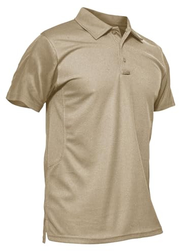 KEFITEVD Polo Shirts Herren Kurzarm Golf Tshirts Sport Outdoor Poloshirt | Kurzarm Polo Shirt; Schnelltrocknender Stoff; mit Brillenhalter; 3-Knopfleiste; Leichtes Tshirt für Golf und Sommer Outdoor