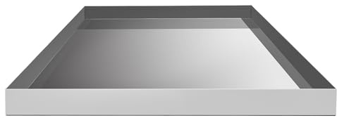 32 x 30 2.5 Heavy Duty Washer Machine Drain Pan, Galvanized Steel Drip Tray Catch