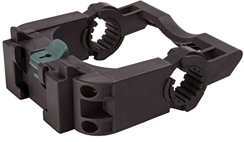 M-Wave, Lenkerhalterung Adapter für Körbe und Taschen Unisex Erwachsene, Schwarz, Regular