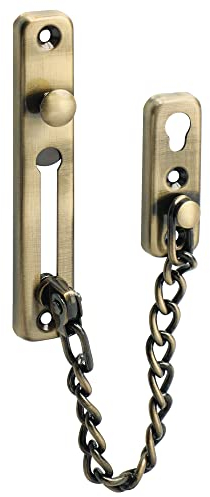 Sayayo Chiavistello a Catena per Porte di Sicurezza Serratura Porta Catenaccio Porta, per Porte e Finestre Interne, Albergo, Casa in Affitto, in Acciaio Inossidabile Bronzo, EFD9000-Q